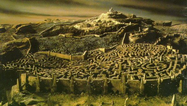Labyrinth and the Goblin King's castle at the heart of the Goblin City.